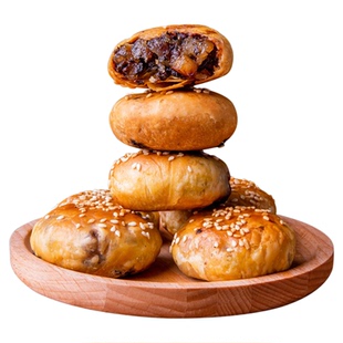 徽滋忆加料黄山烧饼梅干菜徽州特产梅干菜扣肉大烧饼美食小吃零食