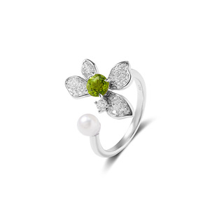 CIGALONG龙梓嘉月光茉莉橄榄石项链耳钉戒指新中式珠宝