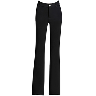 高腰弹力微喇裤西装裤子OL女修长美腿直筒女裤子春秋新款西装裤