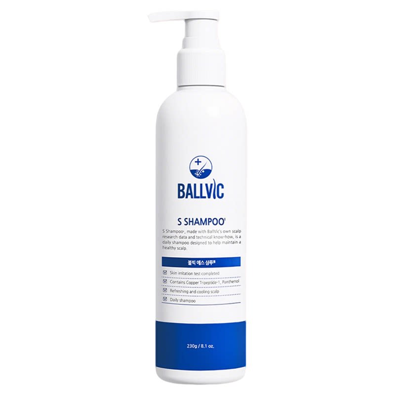 韩国BALLVIC博碧可男士护发院线洗发水230g烟酰胺正品官方旗舰店