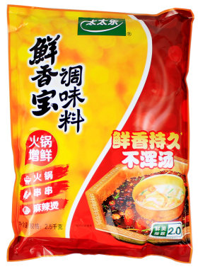 整箱4袋包邮太太乐鲜香宝2.5kg5斤装麻辣烫串串增香提鲜调味料