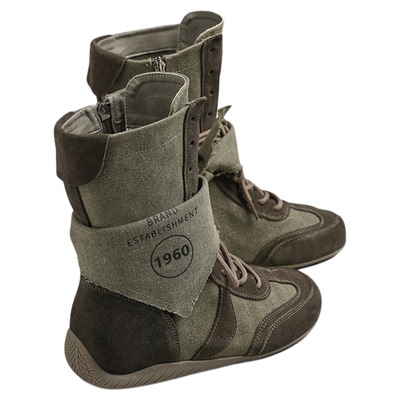 MILLIE'S/妙丽增高工装靴女雨鞋