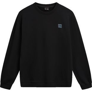 李宁卫衣女春季2026新款情侣宽松长袖休闲毛圈上衣针织运动服男士