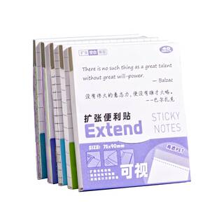 不遮挡字扩张便利贴初中生专用任意贴小学生考研便签纸有粘性可撕可折叠高颜值透明贴纸本笔记错题订正办公用