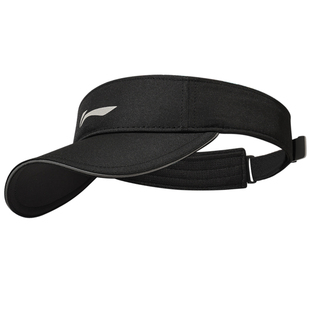 李宁跑步帽子女专业马拉松网球帽夏季运动空顶帽男士遮阳防晒速干