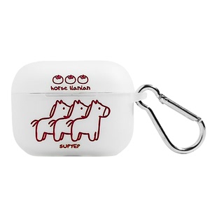 SUPYEP原创磨砂好事连连马年苹果Airpods4透明耳机套保护壳Pro3（pro 第三代新款）代简约可爱