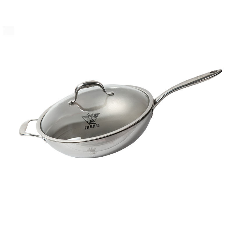 纯钛炒锅通用钛合计32cm