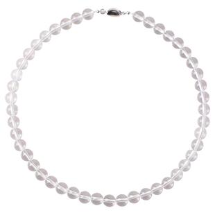 天然白水晶项链女10A级透明白色水晶轻奢串珠颈链短款锁骨链首饰