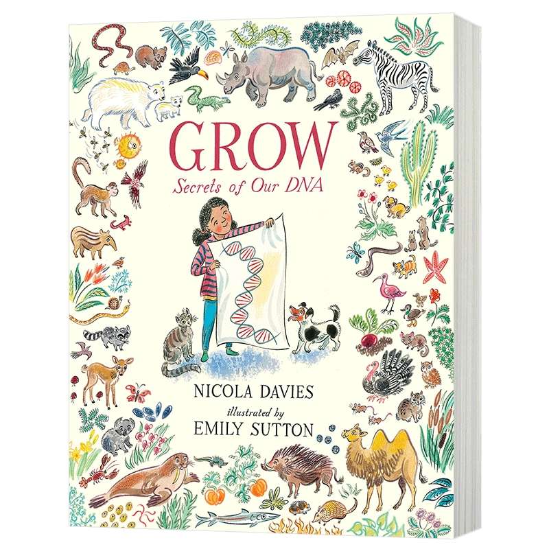 成长 我们的基因秘密 英文原版 精装 Grow Secrets of Our DNA Emily Sutton插画绘本 英文版儿童英语科普绘本 精装 进口原版书籍