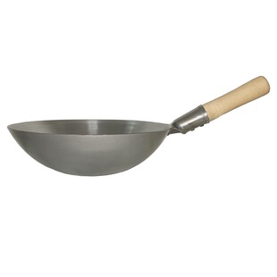 铁锅炒菜锅家用轻便无涂层厨师饭店传统老式炒锅燃气灶专适用炒粉