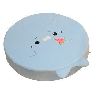 可爱海豹圆形坐垫懒人屁垫飘窗靠垫卧室地板沙发客厅地上靠枕地垫