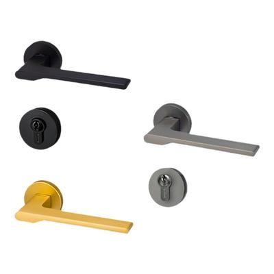 雅洁静音卧室房门锁卫生间木门锁家用通用型房门锁把手锌合金8340