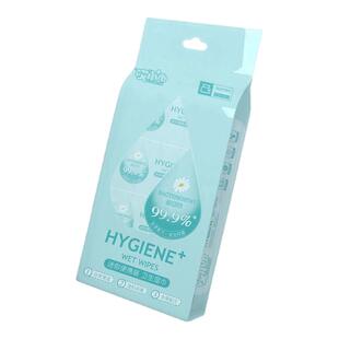 哎小巾8包一提每包8片共64片迷你湿巾儿童学生便携清洁消毒湿纸巾