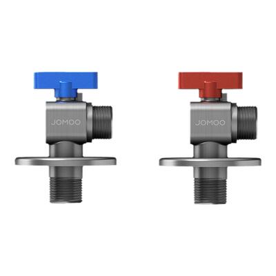 九牧燃气热水器角阀大流量球阀方形冷热精铜防爆防漏水槽面盆角阀