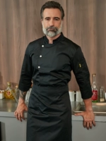 Черный топ + фартук