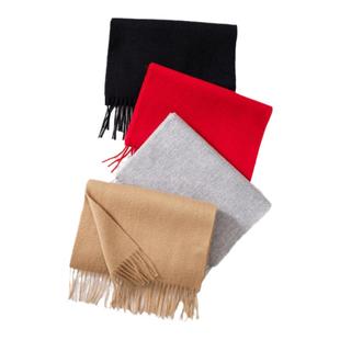 春竹/秋冬100绵羊毛秋冬百搭纯羊毛轻奢披肩围巾