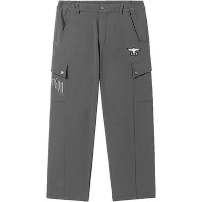 BOYLONDON24加绒宽松直筒裤