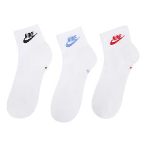 正品耐克/Nike高考袜子 男女夏季薄款中筒运动红色勾标志中考试