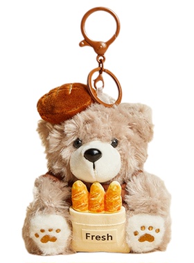 HAVEROSE原创烘焙小熊包包挂件