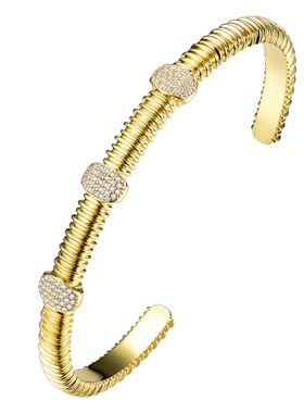 卓蝶珠宝纯银18k黄金小众设计款