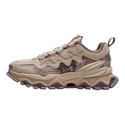 特步男鞋山海系列休闲老爹鞋2026新款冬季正品厚底增高鞋子运动鞋