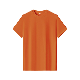 霞湖世家200支液氨T恤男女抗菌透气凉感圆领短袖体恤衫纯色DY015