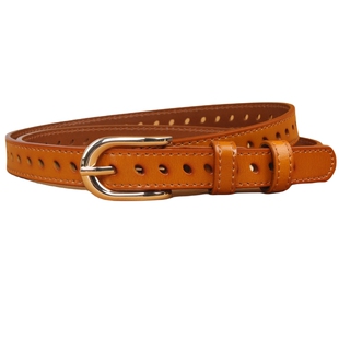 牛仔裤镂空腰带女士皮带韩国时尚装饰金扣简约学生裤带韩国风潮