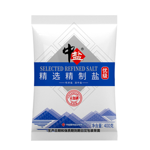 中盐优级未加碘精选盐6袋无碘盐食用盐正品家用炒菜盐巴深井矿盐