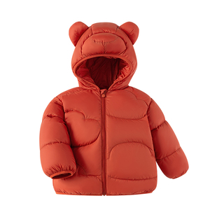 巴拉巴拉宝宝羽绒服轻薄儿童外套红色婴儿衣服男童冬装新款女童装
