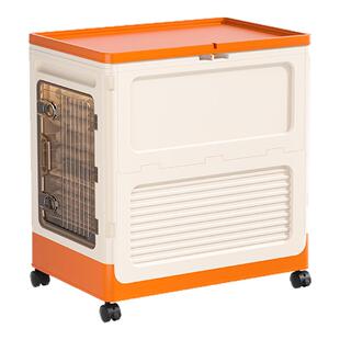 衣服收纳箱整理箱大容量超大家用翻盖带轮可折叠衣物被子储物柜