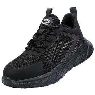 劳保鞋男防砸防刺穿夏透气轻便工作鞋软底钢头安全鞋safety shoes