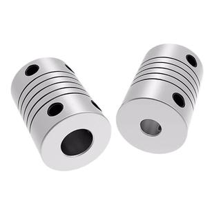 铝合金弹性联轴器 3D打印机步进伺服电机D19L25编码器绕线连接套