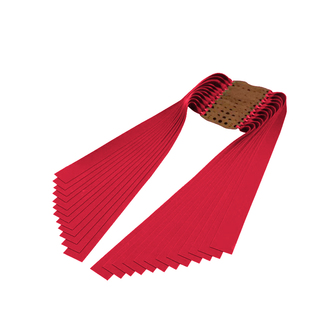 耐力莱特暴力德国红高弹力大锥度2515/2012精准防冻有架扁皮筋组