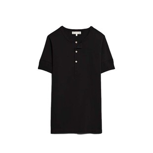 德国merz b.schwanen小天鹅经典207纯棉亨利衫领短袖圆领T恤男夏