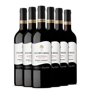 杰卡斯酿酒师臻选系列西拉加本纳干红葡萄酒750ml*6装澳洲红五星
