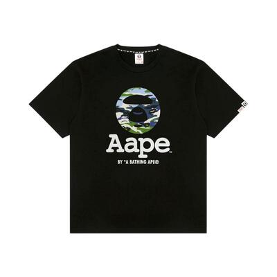 Aape猿人迷彩印花潮流休闲T恤