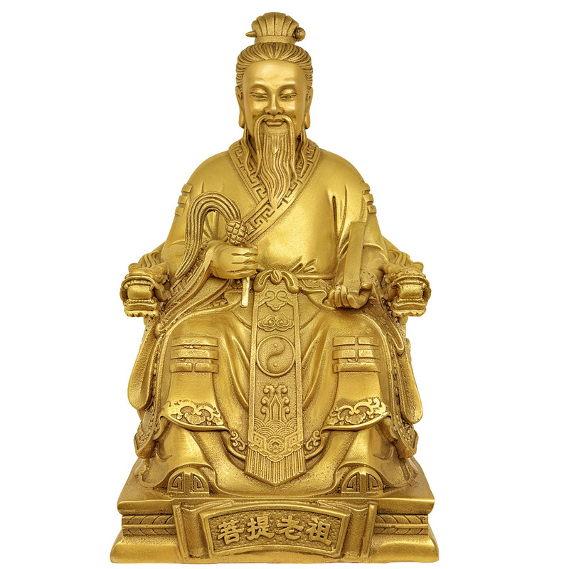 善缘堂黄铜菩提祖师神像摆件