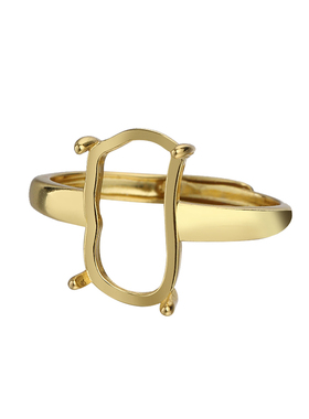 复古貔貅戒指空托男女戒托配件