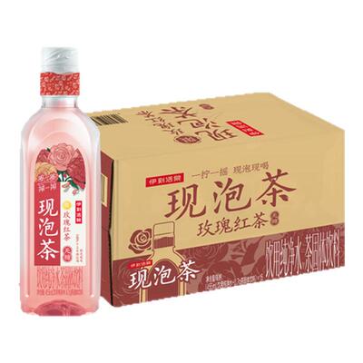伊利伊刻活泉现泡茶玫瑰红茶455ml*15瓶茶水分离式锁鲜盖装