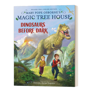 英文原版 Magic Tree House Deluxe Edition Dinosaurs Before Dark 神奇树屋豪华版 天黑前的恐龙 精装 英文版 进口英语原版书籍