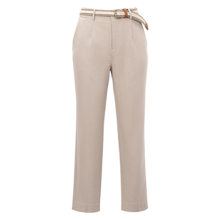 HONRN/红人腰带收腰显瘦裤子垂感直筒西裤休闲裤女春秋HI33OK165