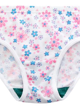4条AB内衣小孩儿童抗菌纯棉薄款女童三角内裤女生全棉中大童短裤