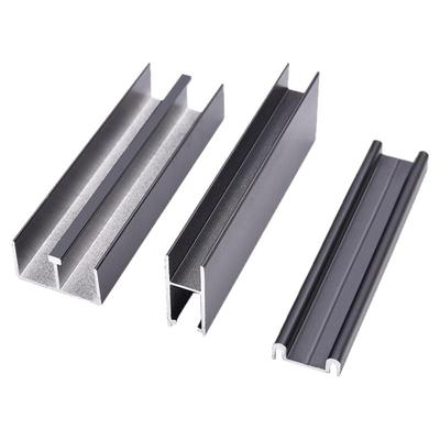 展示柜铝合金玻璃门轨道移门滑轨