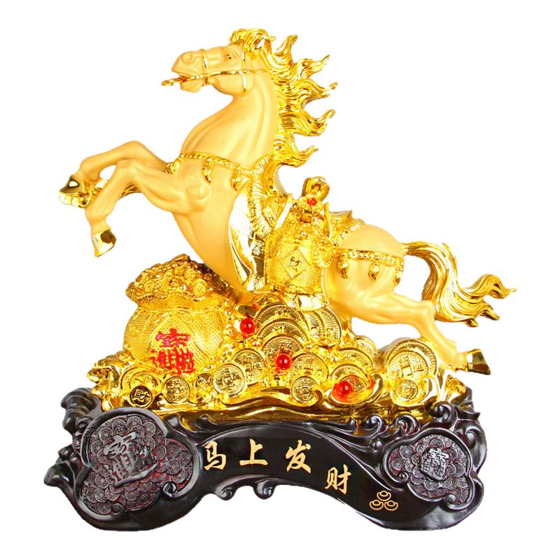 马摆件招财马到成功生肖工艺办公室家居酒柜装饰品商务礼品物定制