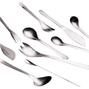 【自营】柳宗理日本原装进口18-8不锈钢餐刀 餐叉 餐勺 西餐餐具