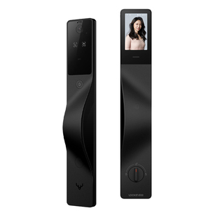 【新品】鹿客黑武士 大师款智能门锁掌静脉3D人脸密码锁长续航版