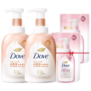 【官方直营】多芬沐浴露云朵泡泡奶泡沫慕斯氨基酸温和滋润400g