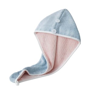 远梦干发帽复合双层女柔软吸水珊瑚绒毛巾加厚洗头包头巾商场同款