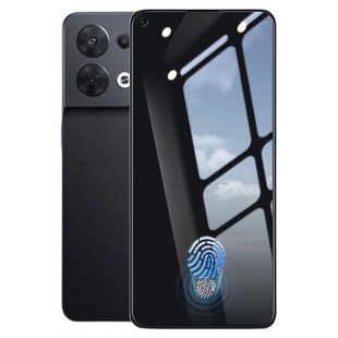 我龙适用openo7钢化膜reno8手机膜新款的pro+十全屏oppo全包reno6防窥5k保护贴膜7se防偷窥屏0pp0全胶防摔5g