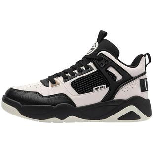 乔丹板鞋女鞋高帮皮面耐磨防滑初中学生百搭鞋子断码清仓运动鞋